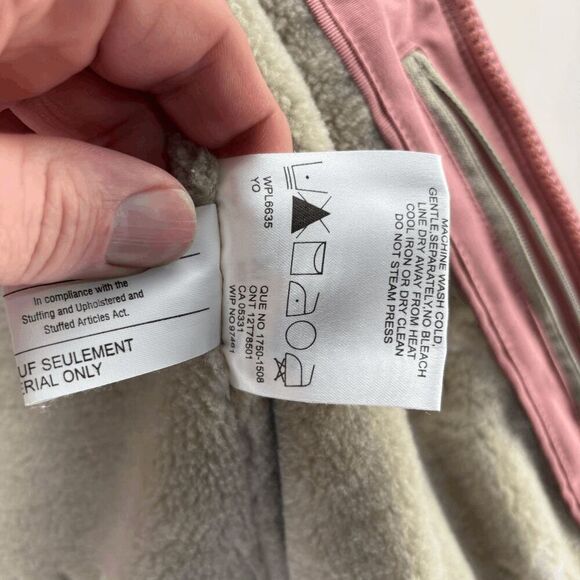 Woolrich Blossom Pink Women's Winter Coat Size XL Fleece Snowflake Lining EUC - Picture 6 of 7